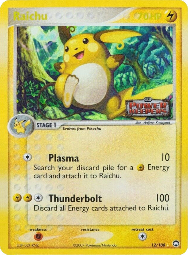 Raichu (12/108) (Stamped) [EX: Power Keepers] | Tables and Towers