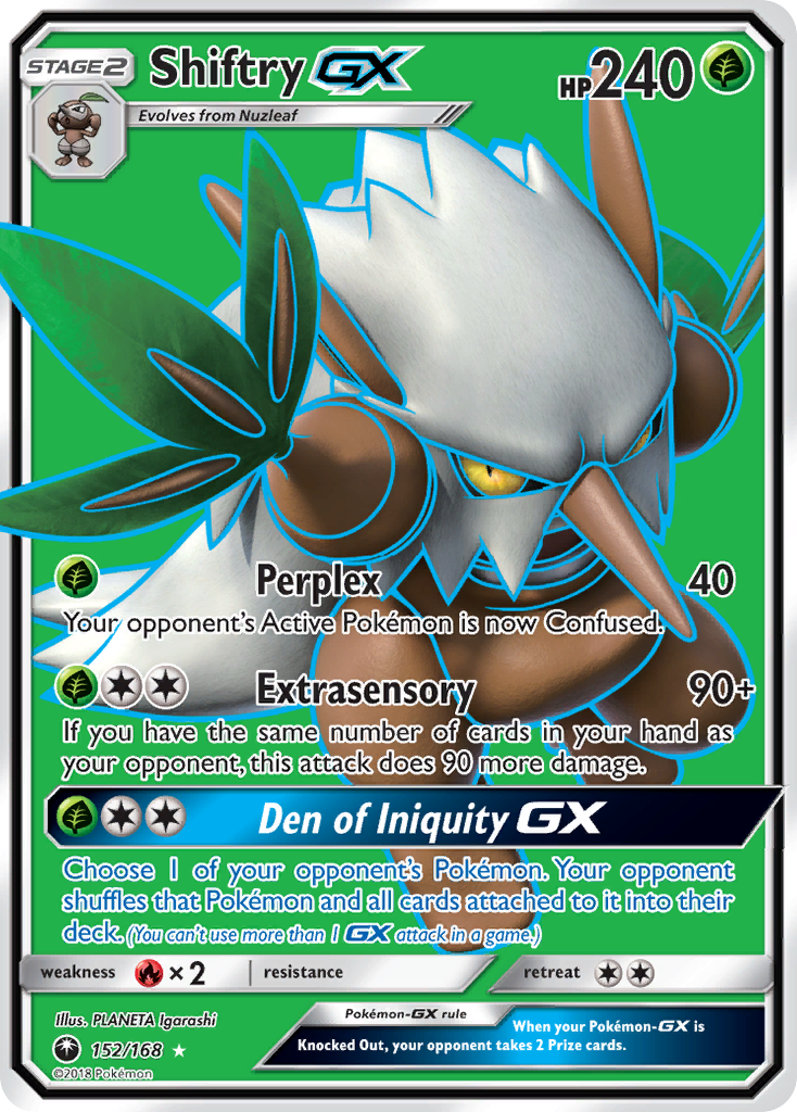 Shiftry GX (152/168) [Sun & Moon: Celestial Storm] | Tables and Towers