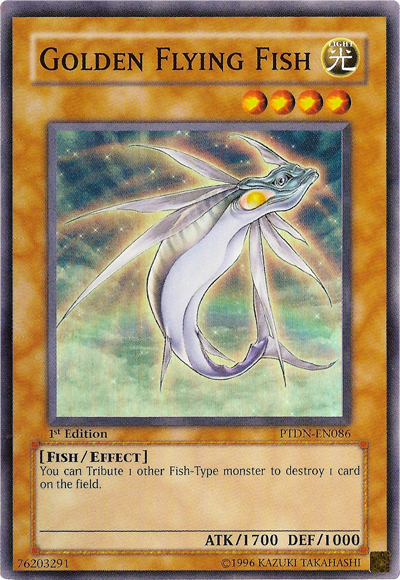 Golden Flying Fish [PTDN-EN086] Super Rare | Tables and Towers