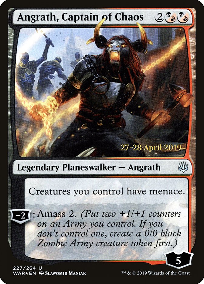 Angrath, Captain of Chaos [War of the Spark Prerelease Promos] | Tables and Towers