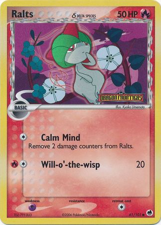 Ralts (61/101) (Delta Species) (Stamped) [EX: Dragon Frontiers] | Tables and Towers