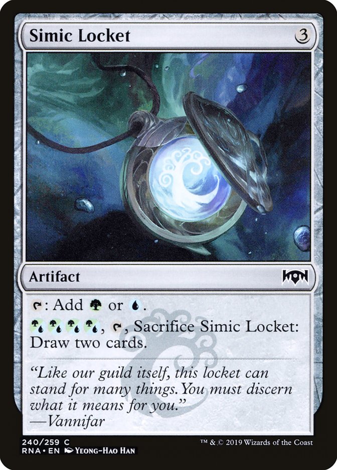 Simic Locket [Ravnica Allegiance] | Tables and Towers