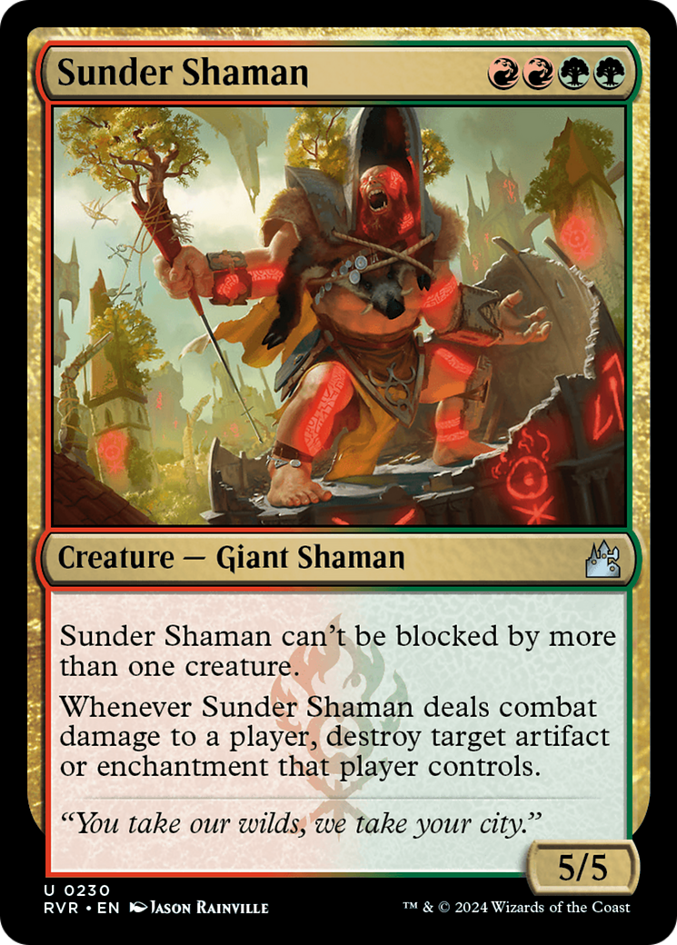 Sunder Shaman [Ravnica Remastered] | Tables and Towers