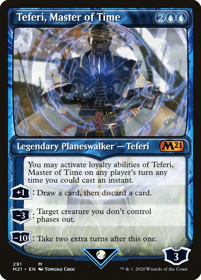 Teferi, Master of Time (Showcase) (291) [Core Set 2021] | Tables and Towers