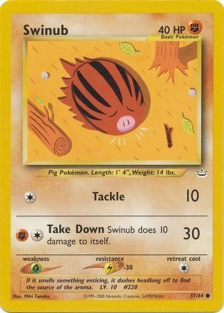 Swinub (57/64) [Neo Revelation Unlimited] | Tables and Towers