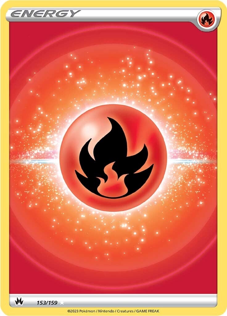 Fire Energy (153/159) (Texture Full Art) [Sword & Shield: Crown Zenith] | Tables and Towers