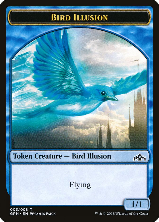 Bird Illusion Token [Guilds of Ravnica Tokens] | Tables and Towers