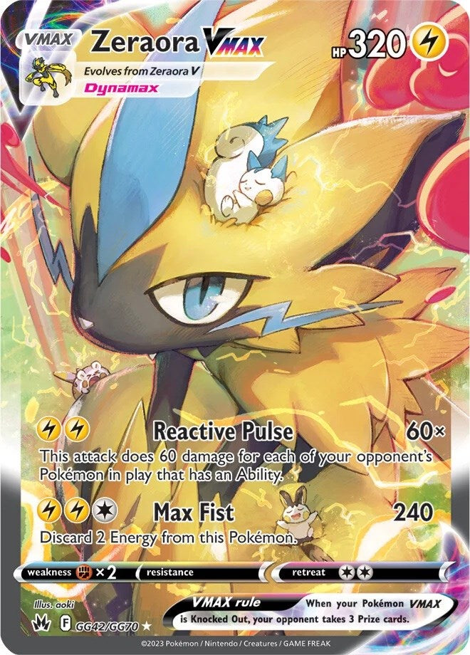 Zeraora VMAX (GG42/GG70) [Sword & Shield: Crown Zenith] | Tables and Towers