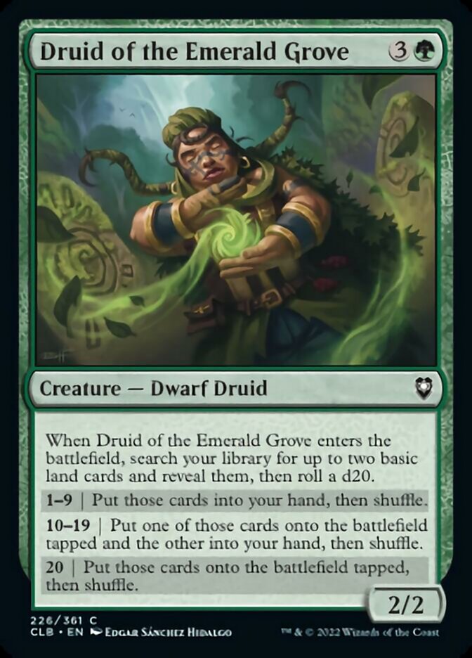 Druid of the Emerald Grove [Commander Legends: Battle for Baldur's Gate] | Tables and Towers
