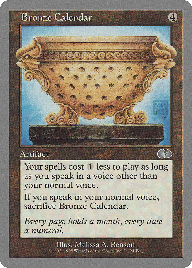 Bronze Calendar [Unglued] | Tables and Towers