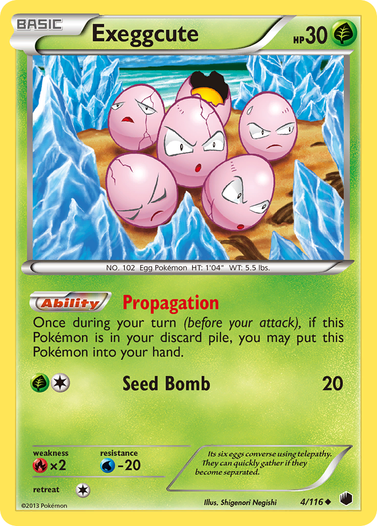 Exeggcute (4/116) [Black & White: Plasma Freeze] | Tables and Towers