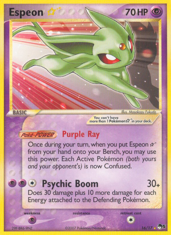 Espeon Star (16/17) [POP Series 5] | Tables and Towers