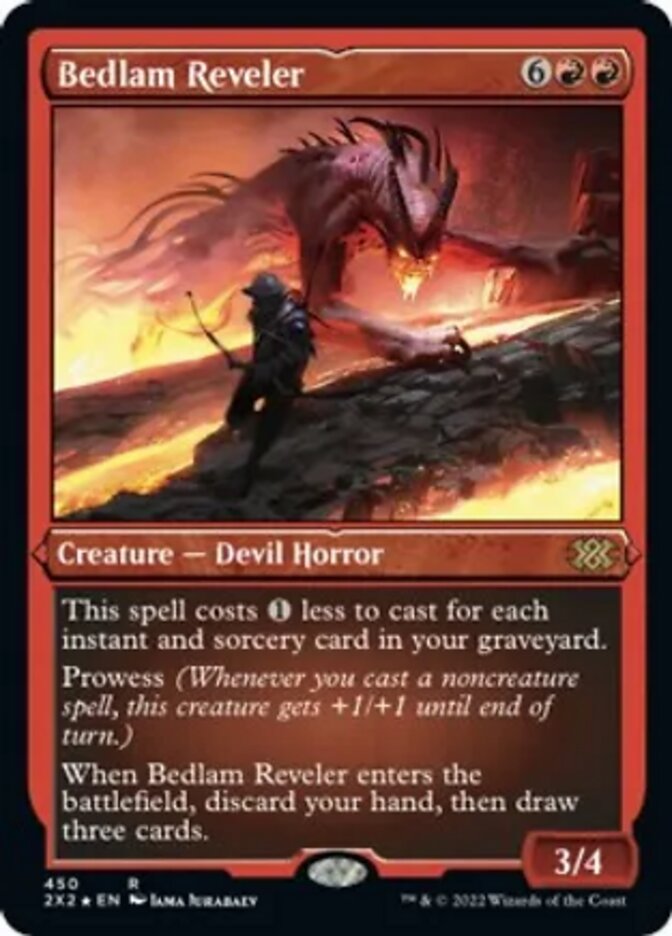 Bedlam Reveler (Foil Etched) [Double Masters 2022] | Tables and Towers