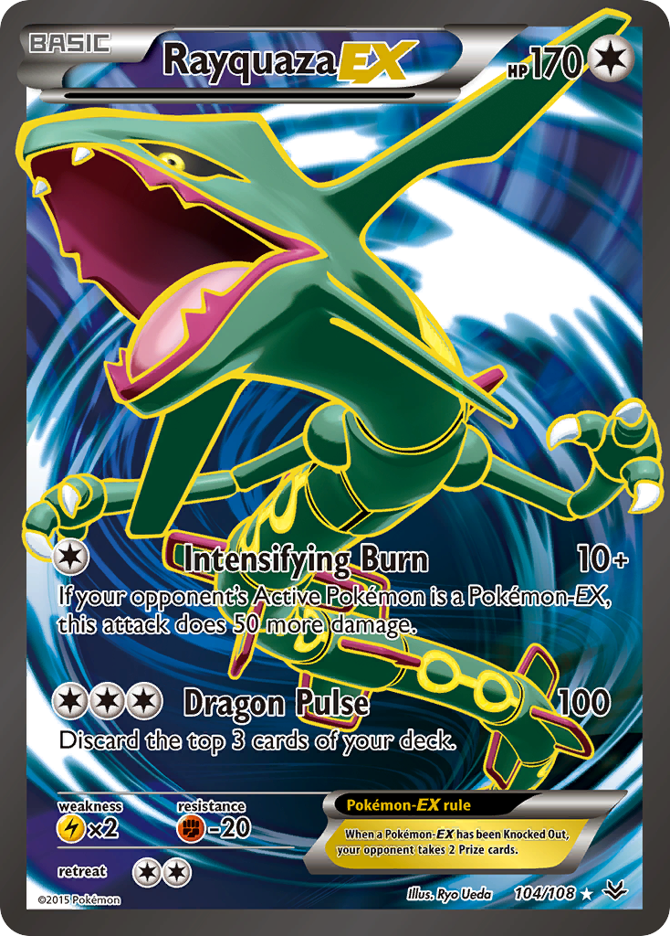 Rayquaza EX (104/108) [XY: Roaring Skies] | Tables and Towers