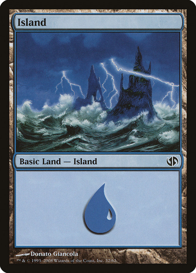 Island (32) [Duel Decks: Jace vs. Chandra] | Tables and Towers