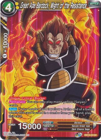 Great Ape Bardock, Might of the Resistance (EX13-23) [Special Anniversary Set 2020] | Tables and Towers