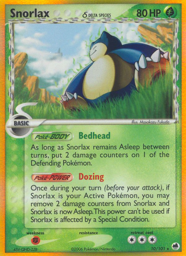 Snorlax (10/101) (Delta Species) [EX: Dragon Frontiers] | Tables and Towers