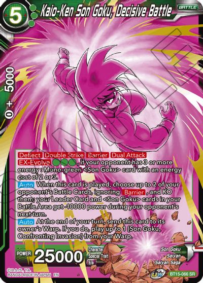 Kaio-Ken Son Goku, Decisive Battle (BT15-066) [Saiyan Showdown] | Tables and Towers