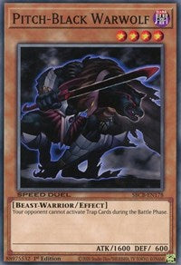 Pitch-Black Warwolf [SBCB-EN178] Common | Tables and Towers