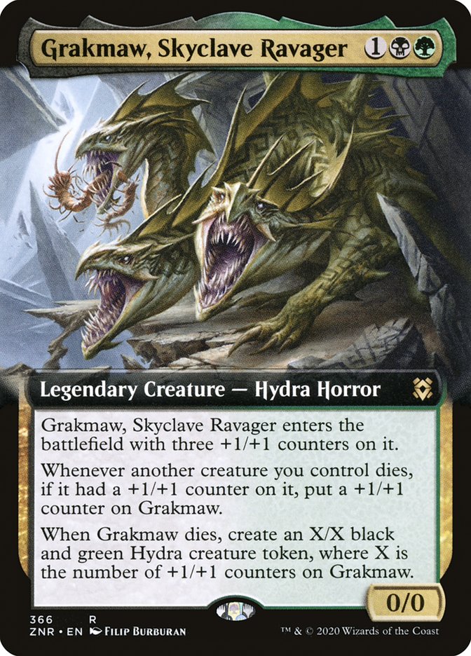 Grakmaw, Skyclave Ravager (Extended Art) [Zendikar Rising] | Tables and Towers