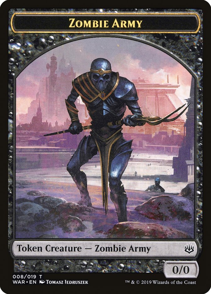 Zombie Army Token (008/019) [War of the Spark Tokens] | Tables and Towers