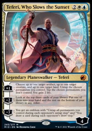 Teferi, Who Slows the Sunset (Promo Pack) [Innistrad: Midnight Hunt Promos] | Tables and Towers