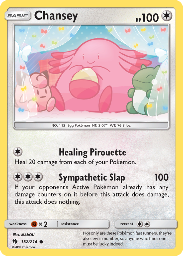 Chansey (152/214) [Sun & Moon: Lost Thunder] | Tables and Towers