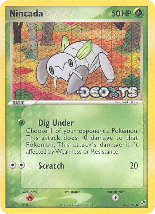 Nincada (67/107) (Stamped) [EX: Deoxys] | Tables and Towers