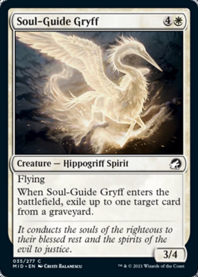 Soul-Guide Gryff [Innistrad: Midnight Hunt] | Tables and Towers