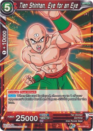 Tien Shinhan, Eye for an Eye (DB3-006) [Giant Force] | Tables and Towers