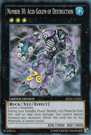 Number 30: Acid Golem of Destruction [REDU-ENSE2] Super Rare | Tables and Towers