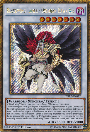 Blackwing Tamer - Obsidian Hawk Joe [PGL2-EN012] Gold Secret Rare | Tables and Towers