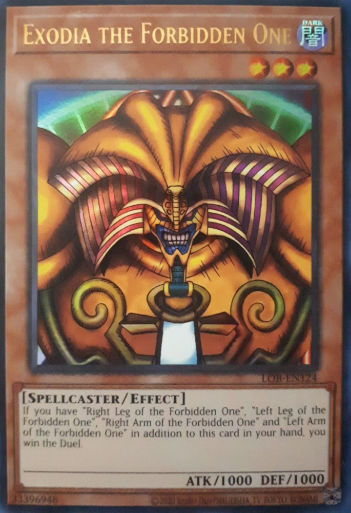 Exodia the Forbidden One (25th Anniversary) [LOB-EN124] Ultra Rare | Tables and Towers