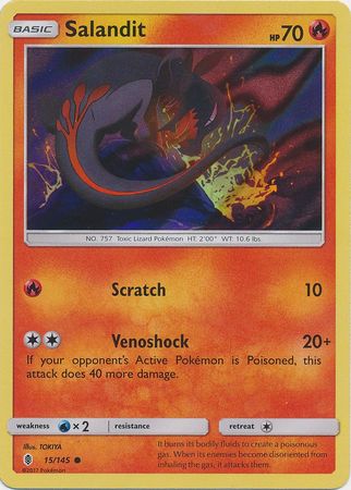 Salandit (15/145) (Collection Promo) [Sun & Moon: Guardians Rising] | Tables and Towers