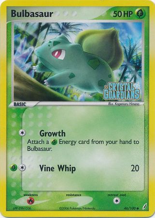 Bulbasaur (46/100) (Stamped) [EX: Crystal Guardians] | Tables and Towers