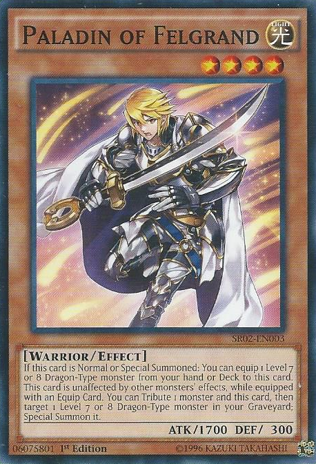 Paladin of Felgrand [SR02-EN003] Common | Tables and Towers