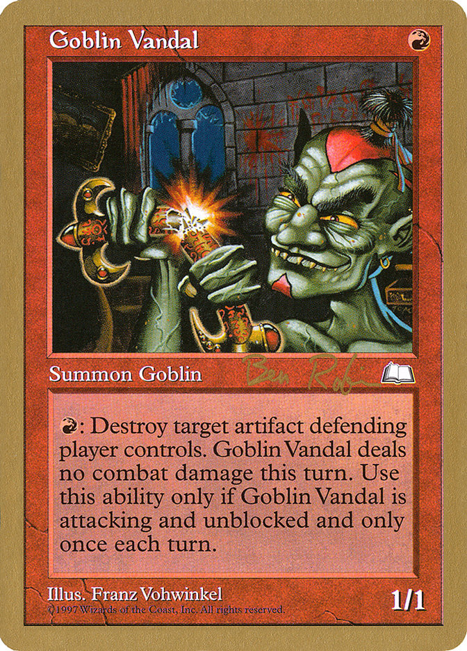 Goblin Vandal (Ben Rubin) [World Championship Decks 1998] | Tables and Towers