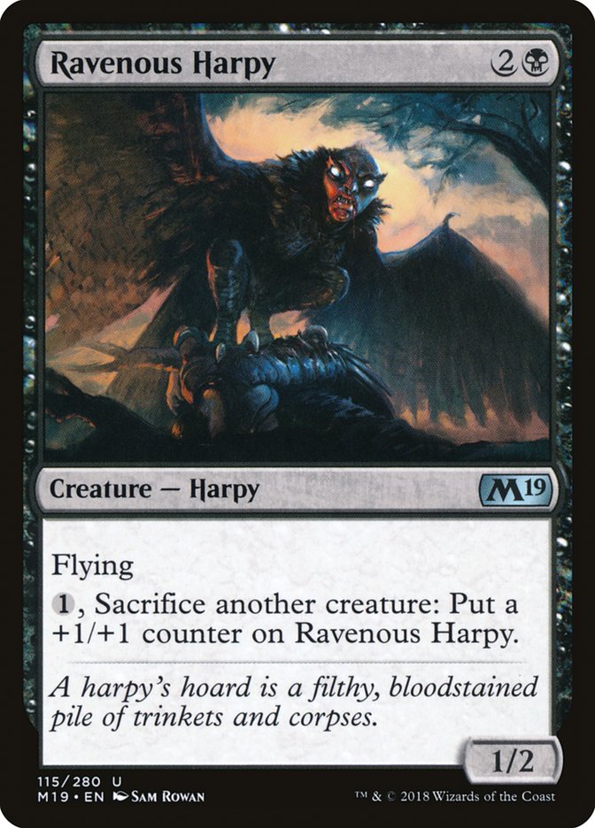 Ravenous Harpy [Core Set 2019] | Tables and Towers