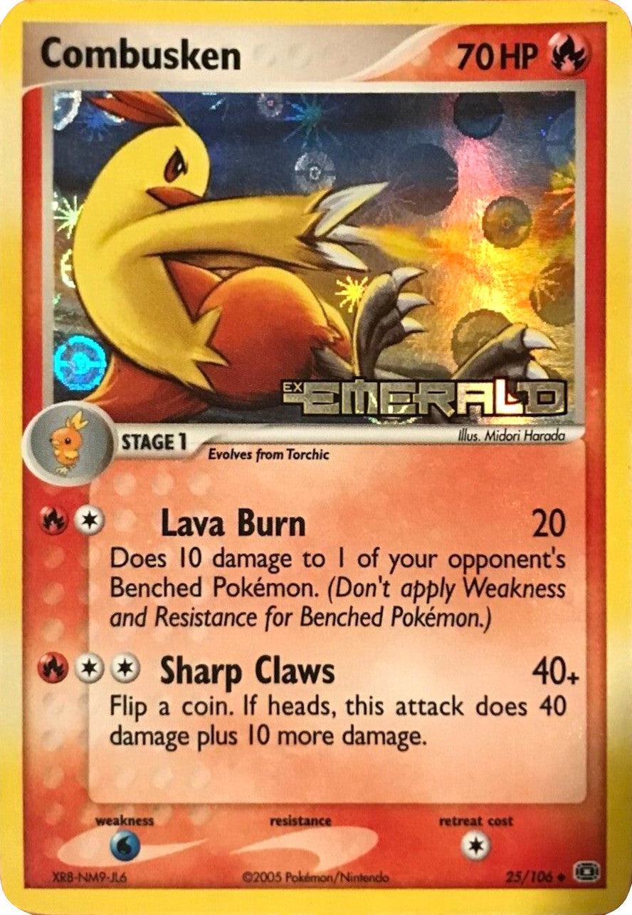 Combusken (25/106) (Stamped) [EX: Emerald] | Tables and Towers