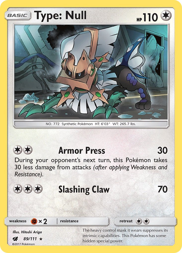 Type: Null (89/111) (Theme Deck Exclusive) [Sun & Moon: Crimson Invasion] | Tables and Towers