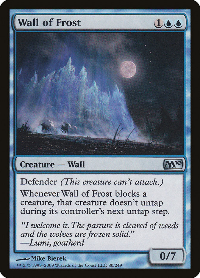 Wall of Frost [Magic 2010] | Tables and Towers