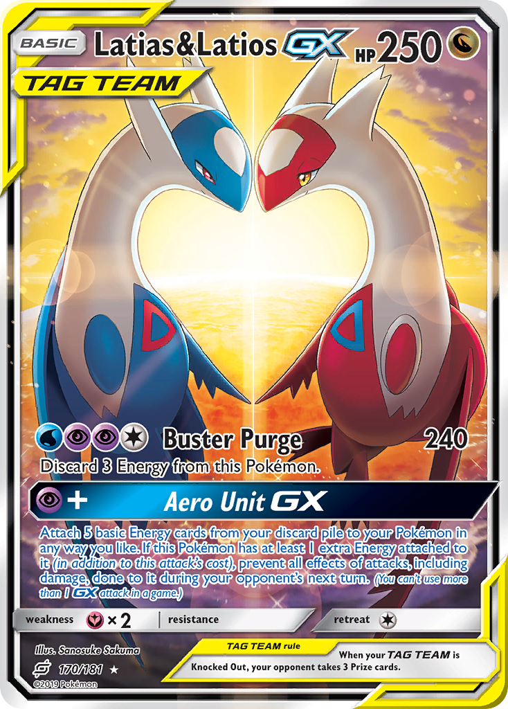 Latias & Latios GX (170/181) [Sun & Moon: Team Up] | Tables and Towers