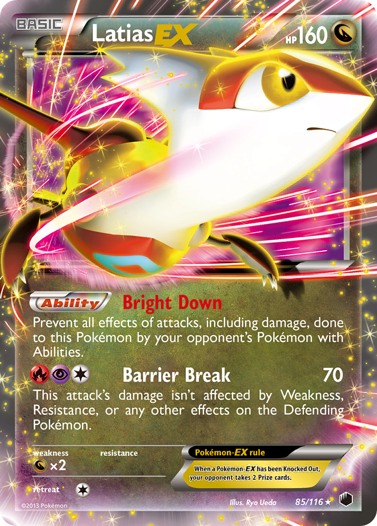 Latias EX (85/116) [Black & White: Plasma Freeze] | Tables and Towers