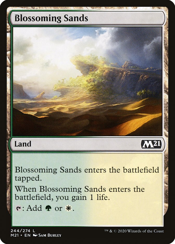 Blossoming Sands [Core Set 2021] | Tables and Towers