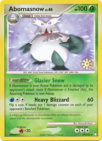 Abomasnow (19/123) [Countdown Calendar Promos] | Tables and Towers