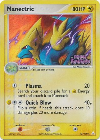 Manectric (46/110) (Stamped) [EX: Holon Phantoms] | Tables and Towers