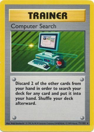 Computer Search (71/102) [Base Set Shadowless Unlimited] | Tables and Towers