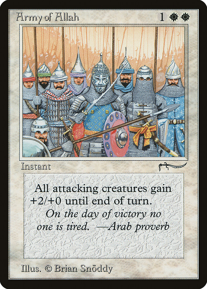 Army of Allah (Light Mana Cost) [Arabian Nights] | Tables and Towers