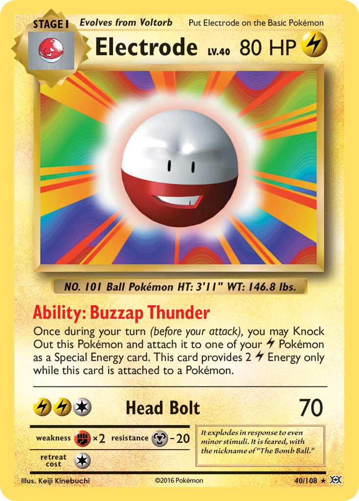 Electrode (40/108) [XY: Evolutions] | Tables and Towers