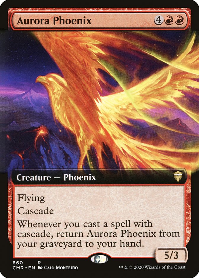 Aurora Phoenix (Extended Art) [Commander Legends] | Tables and Towers